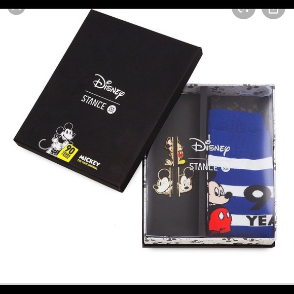 Disney Other - Disney Mickey Mouse 90th anniversary sock pin set